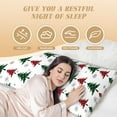 thumbnail image 4 of Lsque Buffalo Plaid Christmas Trees Body Pillow Case Cover,Ultra-Soft Microfiber Bed Pillow Cases 20x54 inches,Elegant Bedding,Breathable Durable Pillow Cover with Envelope Closure, 4 of 8