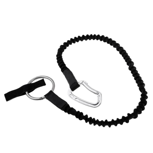 Amortiguador De Seguridad Cordón Protección Contra Caídas Cuerda Con Gancho De Seguridad - Negro, 85cm