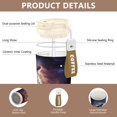 thumbnail image 3 of 500ml Double-Wall Vacuum Insulated Tumblers Stainless Steel Coffee Tumbler with Ceramic Coating Majestic Wolf, 3 of 8