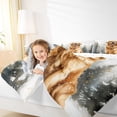 thumbnail image 4 of Homewish Kawaii Golden Retriever Full Size Comforter Sets,Pet Lovers Bedding Comforter Set,Gold Christmas Snowflake Bedding Sets For Girls Boys,Luxury Bedroom Decor Reversible,3 Pieces, 4 of 8