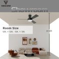 thumbnail image 2 of Ventilador de techo Vagizm 107 cm negro con luz y control remoto, 2 of 7