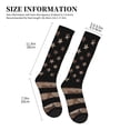 thumbnail image 2 of Lsque American Flag with Desert Camouflage Pattern Sport Compression Socks for Men & Women 15-20 mmHg Knee High Nurse Pregnant Running Medical and Travel Athletic, 2 of 6