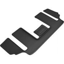 3D MAXpider Third Row Custom Fit All-Weather Floor Mats for 6-Seat Mazda CX-9 - Kagu Rubber (Black)