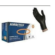 TRADEX INTERNATIONAL TradexAmbitex Powder Free Nitrile Exam Glove, Large, Black | 100/Box