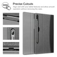 thumbnail image 4 of Multiple Angle Case for Samsung Galaxy Tab S6 10.5" 2019 (Model SM-T860/T865/T867), [Supports S Pen Wireless Charging] Portfolio Business Cover with Pocket Auto Sleep/Wake, 4 of 7