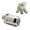 Silver (10PC), variant on WEIOUKC Roll-Up Door Cylinder Lock,Heavy-Duty Cam Lock Cylinder with Keys, Brass Pin Tumbler Locker Lock for Metal Cabinets, Toolboxes & Mailboxes, Easy Install