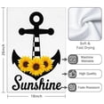 thumbnail image 3 of 2 Pcs Funny Kitchen Towels,Anchor with Sunflowers and Sunshine Microfiber Dish Towels,Kitchen Tea Towels,Kitchen Towel Set (18" X 26"), 3 of 3