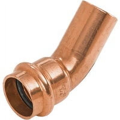 Nibco 9046400PCU Copper Pipe Elbow, 45 Degrees, 1 In. FTG by Press - Quantity 1