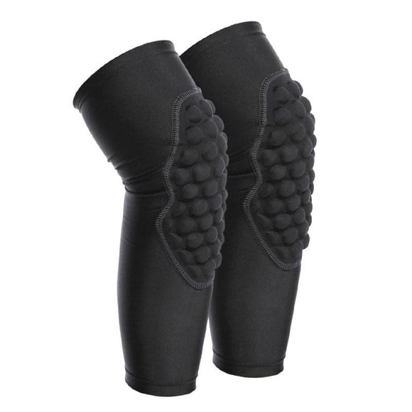 Basketball Knee Pads, 1 Pair Knee Compression Sleeves Non Slip EVA Sports Compression Knee Pads Leg Elbow Sleeves for Basketball Volleyball for Kids Youth