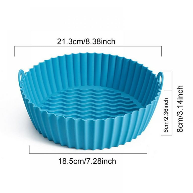 18.5cm Silicone Air Fryer Tray Air Fryers Oven Baking Tray Fried