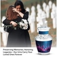 thumbnail image 4 of MUKTIVE Butterfly Decorative Urn for Mother & Father - Keepsake Memorial Urns for Ashes Husband & Wife - Small Urns for Male Cremation - Burial Urn for Adult Female - 3 Inch, 4 of 7
