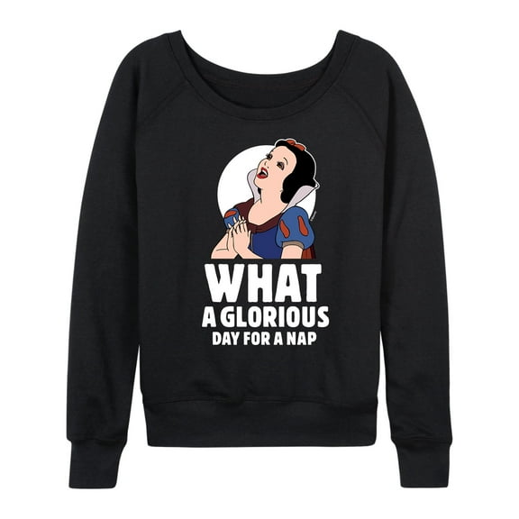 Disney Princess - Snow White Nap - Women's Lightweight French Terry Long Sleeve Shirt