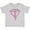 AC-Heather Grey, variant on Inktastic Breast Cancer Awareness with Pink Ribbon Heart Boys or Girls Baby T-Shirt