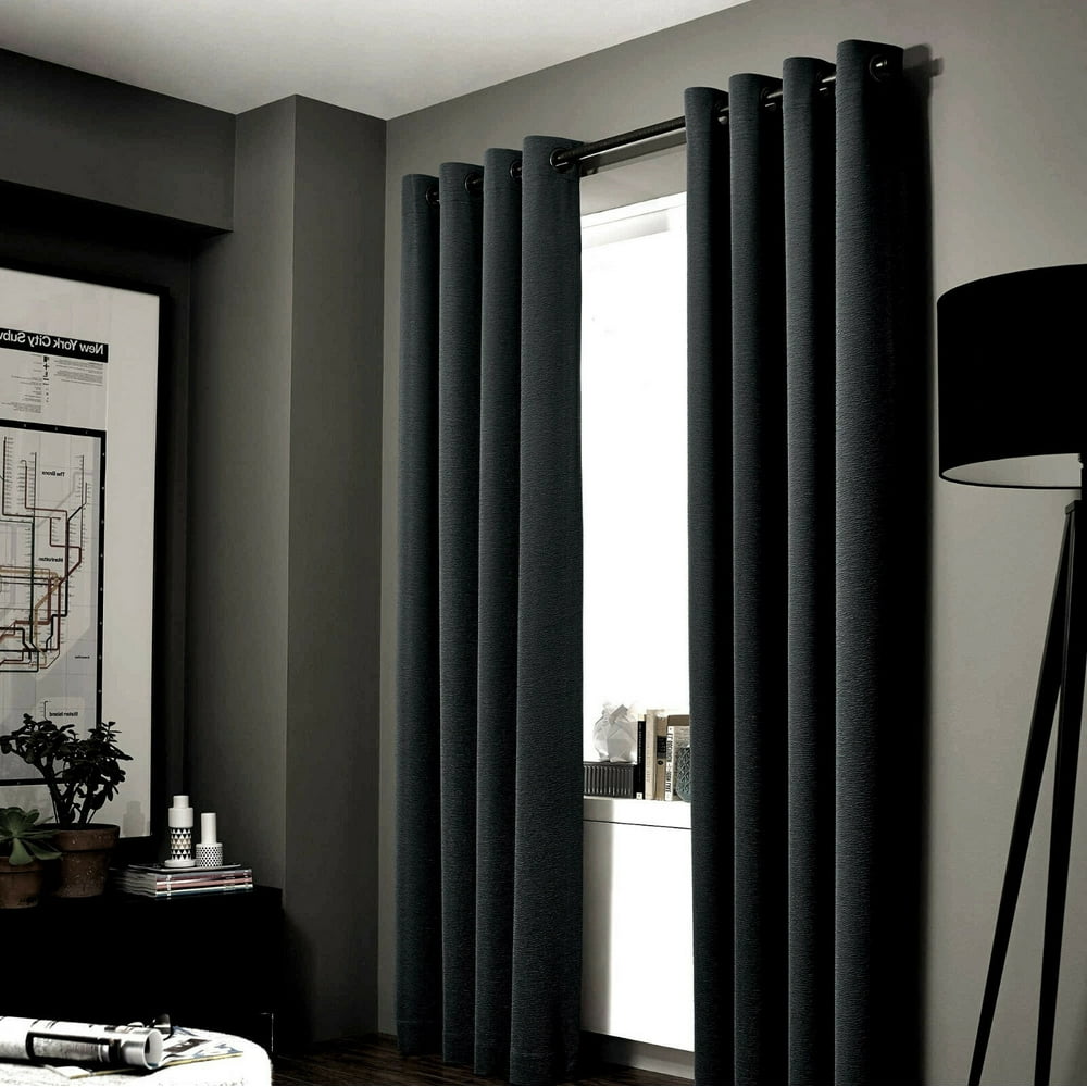 (72) 1 PANEL BLACK SOLID THERMAL FOAM LINED BLACKOUT HEAVY THICK