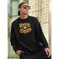 thumbnail image 2 of Trick Or Treat Candycorn Sweatshirt Men -Image by Shutterstock, Male Small, 2 of 4