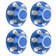 thumbnail image 1 of 4 tapas de bloqueo de neumáticos RC para AXIAL 1/6 SCX6 JLU, accesorios de actualización de coche de control remoto, color azul, 1 of 14