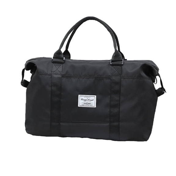 ESULOMP Expandable Gym Bags Duffle Bags for Sports and Weekend Travel Large Capacity Lightweight Overnight Bags for Men and Women Travel Duffel Bags Sports Tote Bag Black