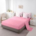 thumbnail image 6 of Homewish Cute Peach 7-Piece Twin Bedding Sets,Sweet Fruit Bedding Comforter Set,Pink Green Sheet Sets For Girls Kids,Luxury Bedroom Decor Reversible, 6 of 9