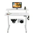thumbnail image 1 of Costway Électrique 2-Tier Debout Bureau Mobile Siège Hauteur de Bureau Réglable, 1 of 10