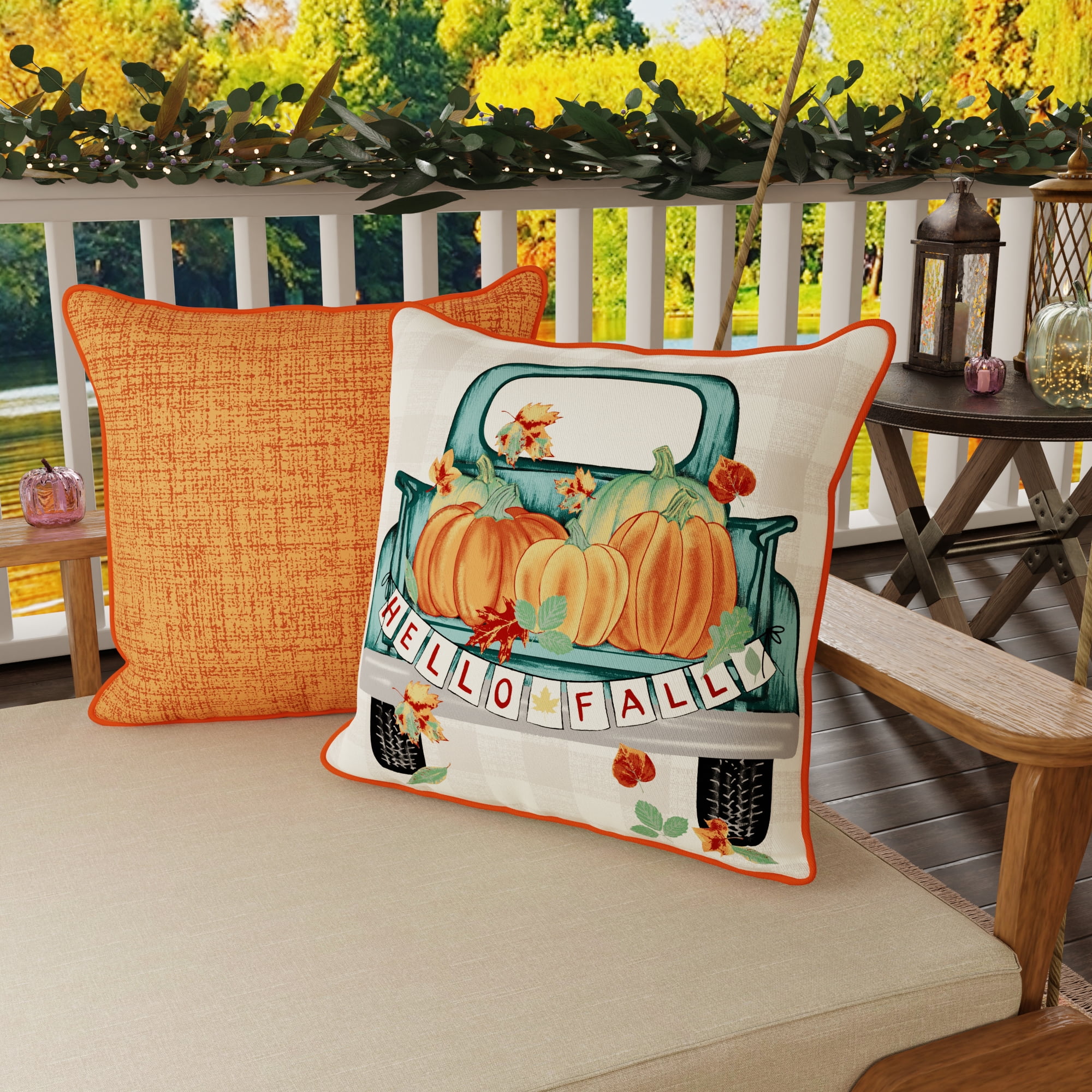 Happy Fall Y'all Truck Pillow PLKH0312