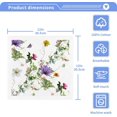 thumbnail image 3 of GZHJMY Butterfly Flowers1 Wash Cloths 6 Pack - 12 x 12 Inch Super Super Soft Washcloths for Your Face and Body - 100% Cotton Absorbent Baby Face Towel, 3 of 7