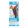 thumbnail image 5 of Reebok Delta Activchill Compression Arm Sleeves, 2 Pack, White, Small/Medium - Large/Extra Large, Anti-Slip with Cooling Compression Fabric,  Unisex Sizing, 5 of 5