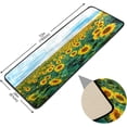 thumbnail image 2 of FREEAM Beautiful Yellow Sunflower Runner Rug 72x24 in,Non-Slip Anti Fatigue Comfort Floor Mats Kitchen Long Rugs for Bedroom Living Room Bathroom Hallways Entryways 94, 2 of 7