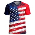 thumbnail image 2 of LEKWK USA Soccer Jersey for Men Patriotic V Neck Short Sleeve Fan Supporter Tees Tournament Mesh Top Statue Graphic Tee for Match Day Training Red XXXL, 2 of 6