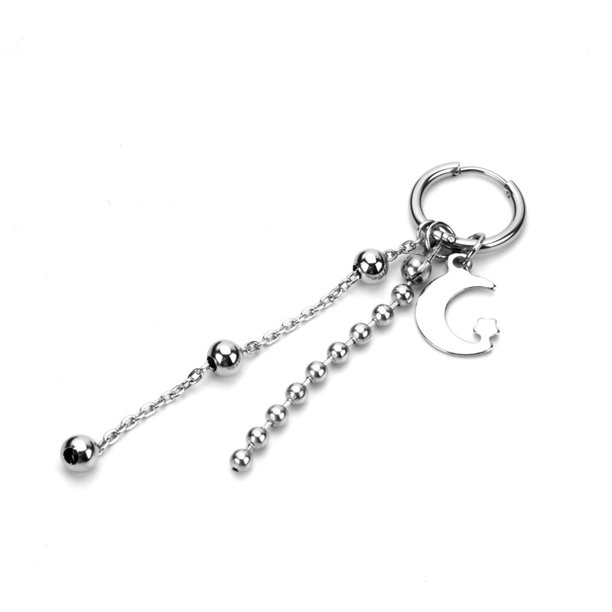 BTS Fashion Men Earrings A Prueba De Balas Adolescente Parque Jimin Con Los Mismos Pendientes anti-Guerra Hombres Y Mujeres Clásico cross chain Sin Perforar Oreja Joyería