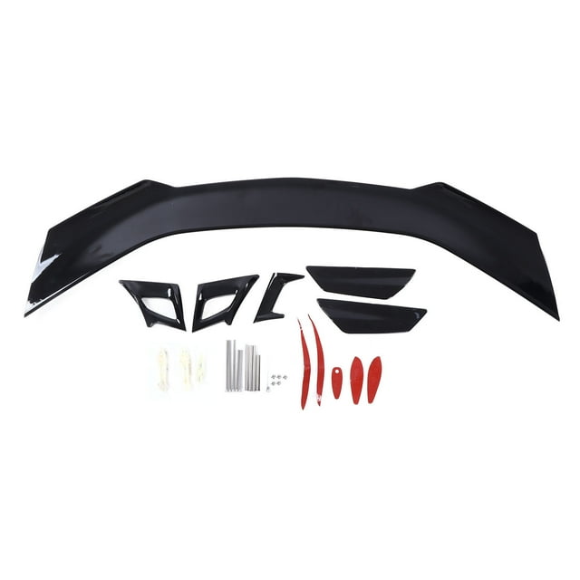 Alerón trasero para maletero, color negro brillante, estilo GT, adaptaciones de coche de repuesto para Chevy Camaro ZL1 1LE 16-21