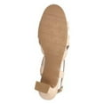 thumbnail image 4 of EASY STREET Womens Beige Strappy Padded Tristen Round Toe Block Heel Buckle Dress Slingback Sandal 8.5 M, 4 of 4
