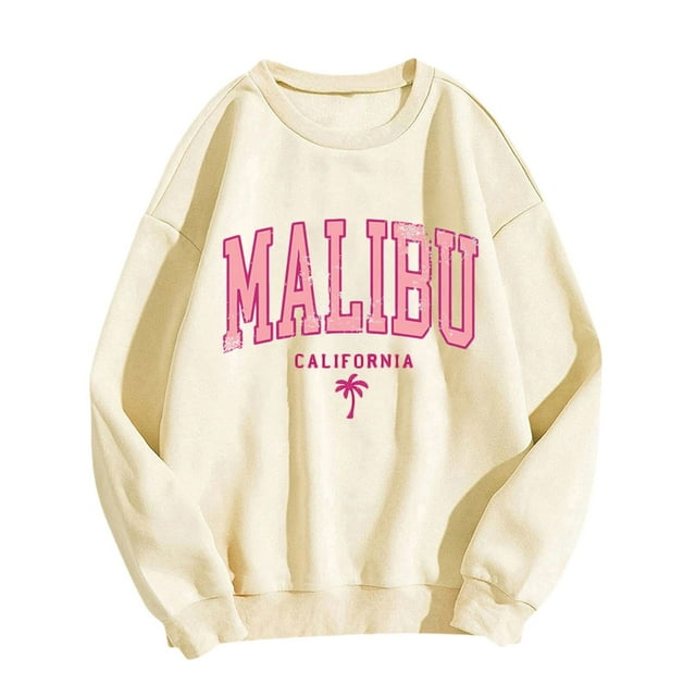 HNMKIU Longues Chemise à Manches Femme Imprimé MSLIBU Adulte Unisexe Col Rond Sweat à Capuche