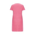 thumbnail image 6 of HomeGardon Nightgowns for Women,Women's Sleepwear,Women's Oversized Short Nightgown Printed Round Neck and Short Sleeves dress,S-XXL, 6 of 6