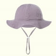 thumbnail image 2 of ameIAEA Toddler Infant Baby Hat for Boys Girls Wide Brim Bucket Hat Breathable Summer Beach Hat, 2 of 4