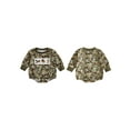 thumbnail image 2 of BemeyourBBs Baby Boy Romper Long Sleeve Camouflage Embroidery Animal Fall Bodysuit, 2 of 9