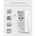 thumbnail image 4 of BESTEK International Travel Adapter, 3000W Travel Wall Charger with 4 Usb Ports (1 PD 35W) and 5 Worldwide Wall Plugs for Hair Dryer, Curling Iron (US, UK, AU, EU and Asia), 4 of 9