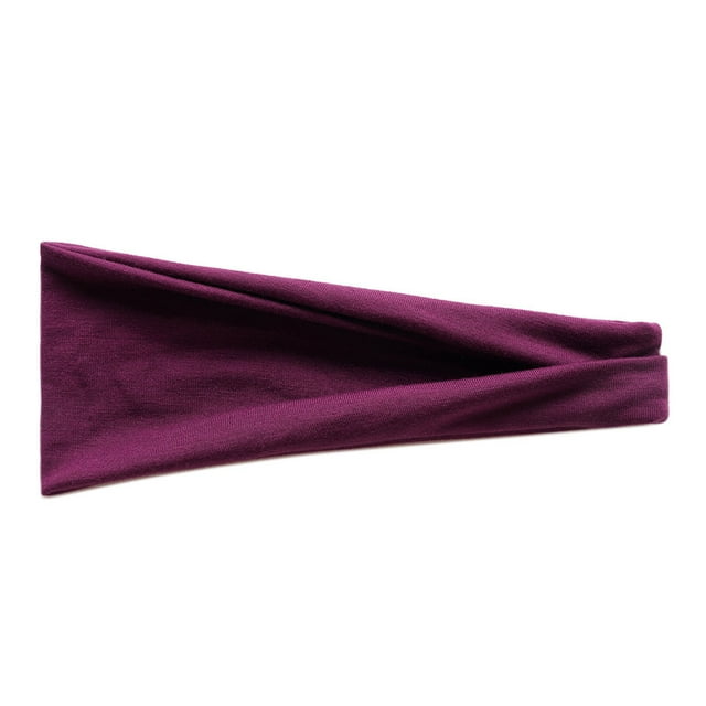 Greeniant Bandas elásticas deportivas para el cabello para correr para mujeres Entrenamiento de yoga para correr Yoga Fitness Band, caminar, Uniforme atlético 23 rojo purpura 1