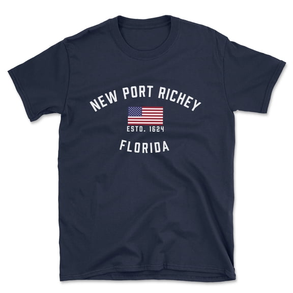 New Port Richey Florida Patriot Men's Cotton T-Shirt