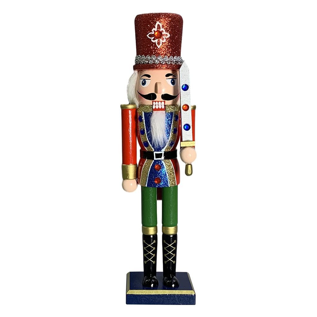 Wooden Nutcracker Puppet 30cm Creations Figurines Decor Miniature