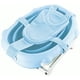 thumbnail image 3 of Cojín de almohada ajustable para bañera para recién nacidos Suave Cómodo de alta elasticidad Alfombra de baño para bebés Cuna de ducha de plástico en forma de cruz Azul claro Inevent BA000370-01, 3 of 7