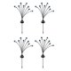 thumbnail image 2 of Decoraciones de Halloween Luces de Globo Ocular para Exteriores, 4 Piezas 8 LED Luces Solares para Caminos Que Se Balancean por el Viento para JardíN PúRpura, 2 of 5