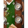 thumbnail image 2 of St. Patricks Day Green Table Runner, Linen Burlap Lucky Shamrock Table Runners 72 Inches Long, St. Pat''s Day Spring March Table Runner for Dresser, Party, Living Room, Dining Table Decor 13"x72", 2 of 6