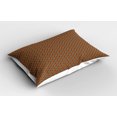 thumbnail image 2 of Ambesonne Ethnic Pillow Sham 2 Pack, Bohemian Peruvian Geometric, 36"x20", Taupe Ginger and Rust, 2 of 3