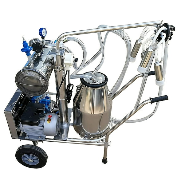 INTBUYING Electric Vacuum Pump Milking Machine for Cows Goats