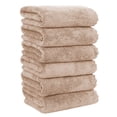 thumbnail image 1 of Toallas de mano MOONQUEEN Premium de microfibra de terciopelo coral, paquete de 6, 1 of 7