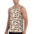 thumbnail image 2 of Logiee Roosters and Chickens Print Men's Workout Tank Top,Quick Dry Workout Tank Top,Gym Muscle Tee,Fitness Bodybuilding Sleeveless T Shirt-Large, 2 of 7