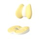 thumbnail image 5 of Almohada de apoyo para la espalda y almohada en forma de dona Cojín para hemorroides y coxis Cómodo para Amarillo, 5 of 8