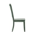 thumbnail image 2 of Weston Home Farmhouse Dining Chair with Cross Back, Set of 2, Dark Sea Green, 2 of 7