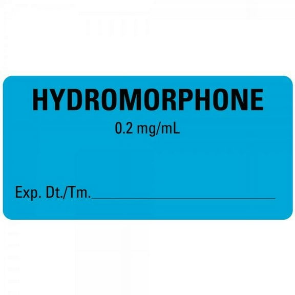 2"x1" HYDROMORPHONE Medical Healthcare Labels