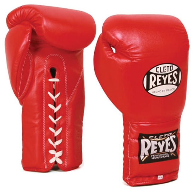 Cleto Reyes Traditional Lace Up Training Boxing Gloves 16 oz Red